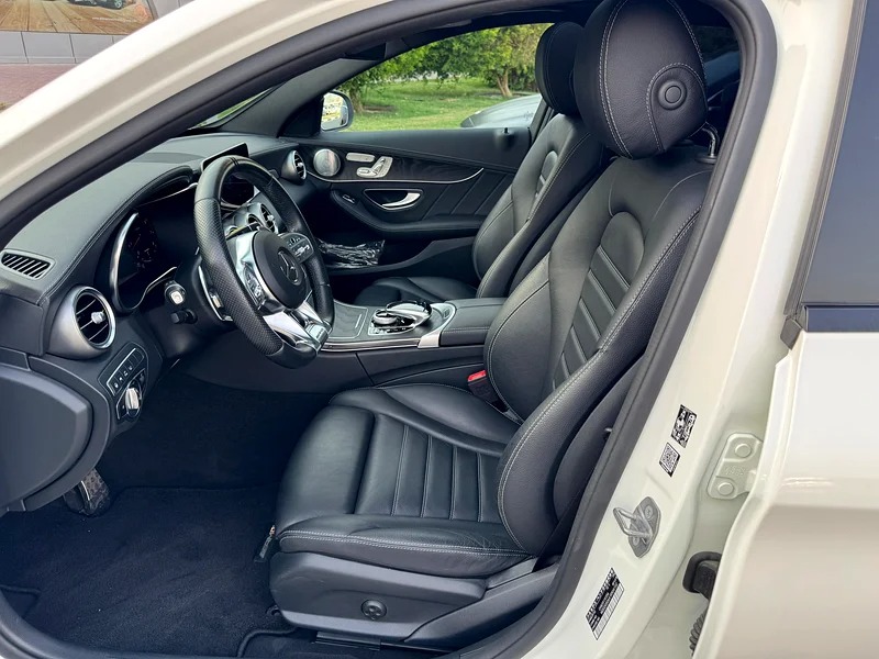 2019 Mercedes-Benz C-Class C43 AMG 6 Cylinder Engine White Black