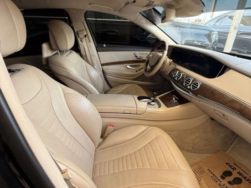 2017 Mercedes-Benz S 350 3.5 Litre 6 Cylinders Engine Black Beige