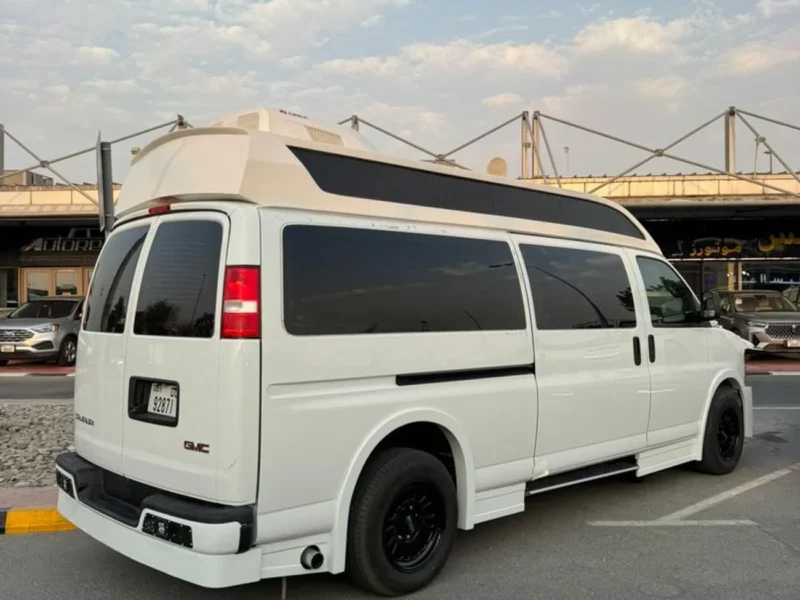 2024 GMC Savana 6.6 litre V8 Engine Petrol GCC Specs White Black