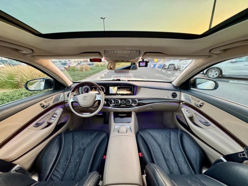 2014 Mercedes-Benz S 550 4.7L V8 Bi-Turbo White Black