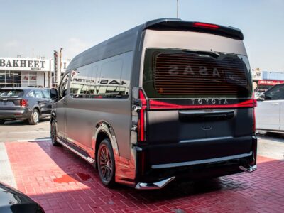 2025 Toyota Hiace GLS VIP Van 4 Cylinder Engine GCC Specs Black Red