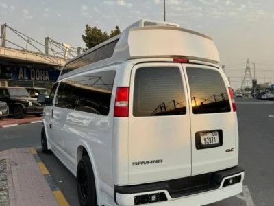 2024 GMC Savana 6.6 litre V8 Engine Petrol GCC Specs White Black