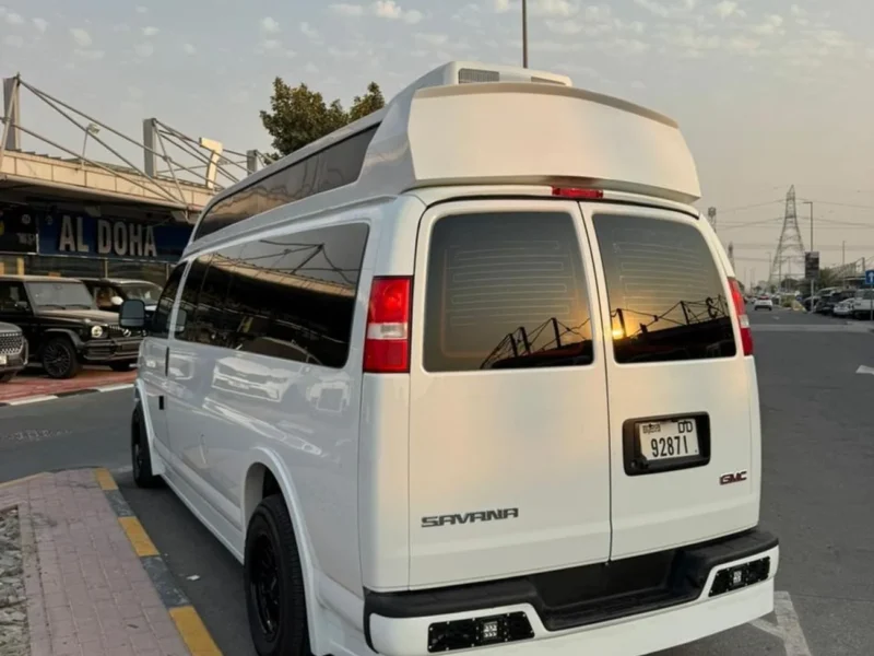 2024 GMC Savana 6.6 litre V8 Engine Petrol GCC Specs White Black