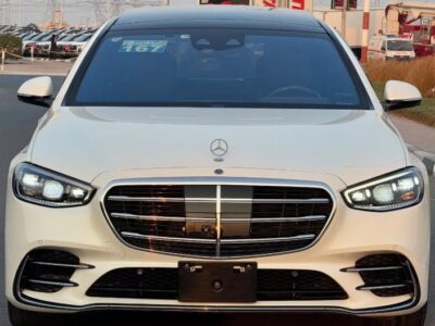 2022 MERCEDES BENZ S580 AMG V8 AUCTION GRADE 4.5/B White Black