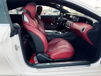 2015 Mercedes-Benz S-Class S 550 4Matic Coupe DEIGNO EDITION 1 White Red