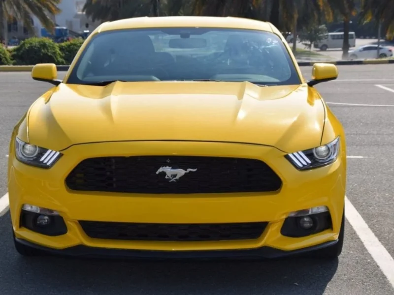2015 Ford Mustang Premium Ford 3.7 litre 6 Cylinder Engine Yellow Black