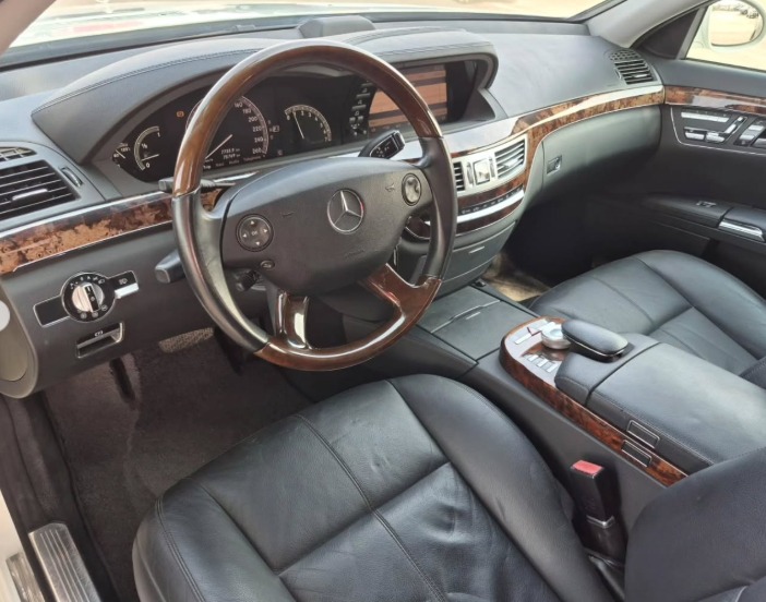 2006 MERCEDES BENZ S 350 V6 AUCTION GRADE 4/B White Black