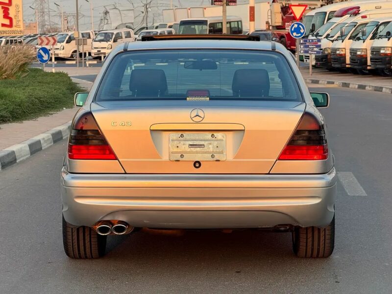 1998 Mercedes-Benz C-Class C43 AMG 8 Cylinder Clean Title Silver Black