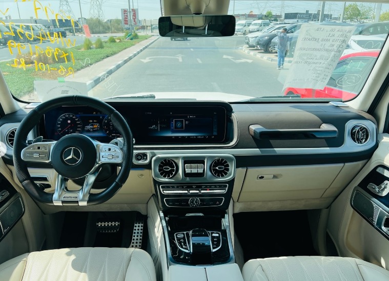 2021 MERCEDES BENZ G 63 White-Beige FULL OPTION