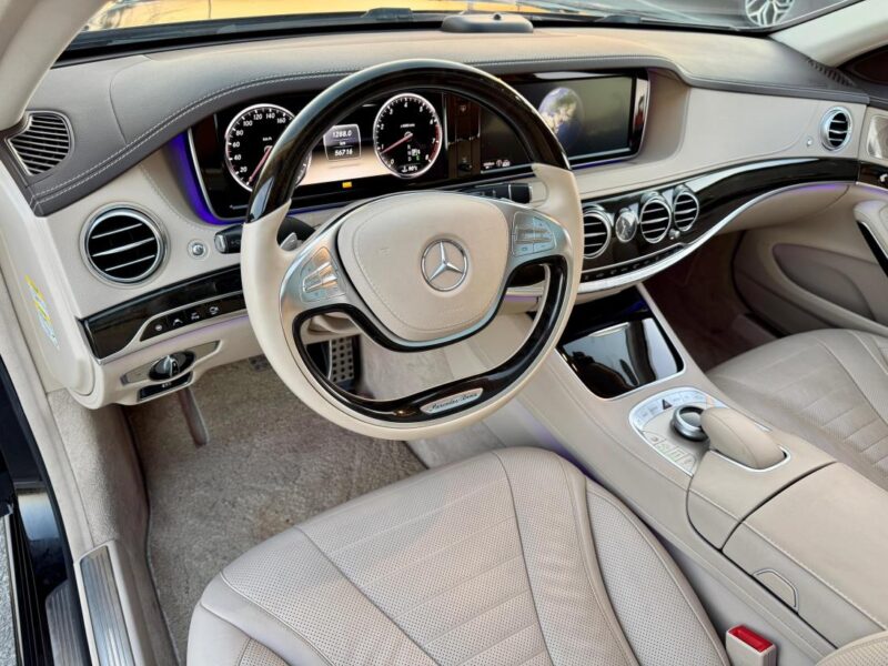 MERCEDES-Benz S 500 4.7L twin-turbocharged V8 Engine Black Beige 2014