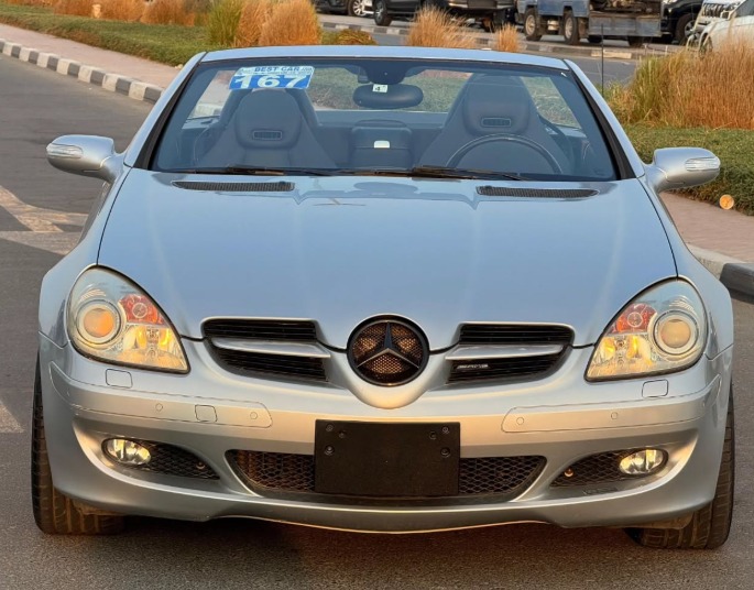 2005 MERCEDES BENZ SLK 350 V6 AUCTION GRADE 4/B Silver Black