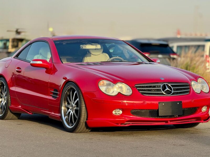2004 Mercedes-Benz SL 350 3.7 liters V6 Engine Red Beige