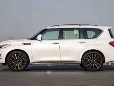 2025 Infiniti QX80 5.6 litre V8 Engine Petrol GCC Spec 0KM White Tan