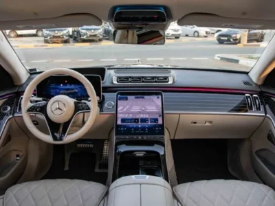 2022 Mercedes-Benz S580 4MATIC 4.0 litre V8 Engine Green Beige