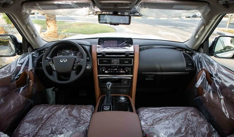 2025 Infiniti QX80 5.6 litre V8 Engine Petrol GCC Spec 0KM White Tan