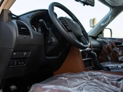 2025 Infiniti QX80 5.6 litre V8 Engine Petrol GCC Spec 0KM White Tan