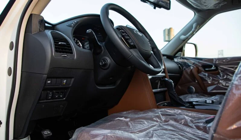 2025 Infiniti QX80 5.6 litre V8 Engine Petrol GCC Spec 0KM White Tan