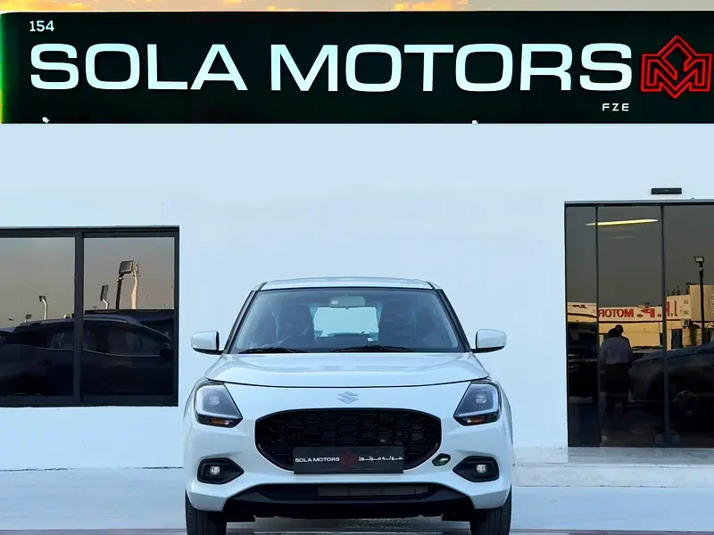 2026 Suzuki Swift GLX 1.2L CVT AT 3 Cylinders Engine White Black Hatchback