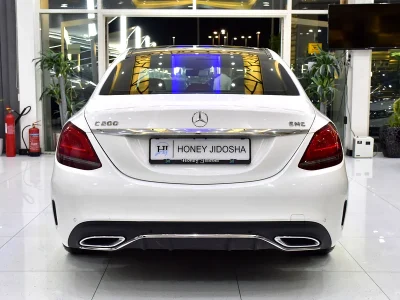 2020 Mercedes-Benz C-Class C200 4 Cylinders Engine White Brown Sedan