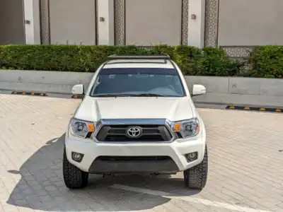 2015 Toyota Tacoma TRD 6 Cylinders Engine White Black 4X4 4DOORS