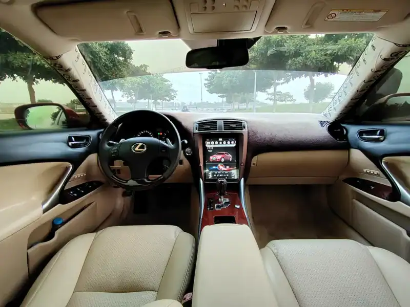 2007 Lexus IS-Series Sport 6 Cylinders Engine Red Beige Sedan GCC Specs