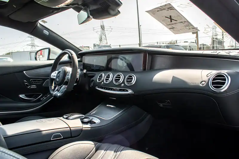 2018 Mercedes-Benz S-Class S 63 Coupe AMG Super Clean Car White Black