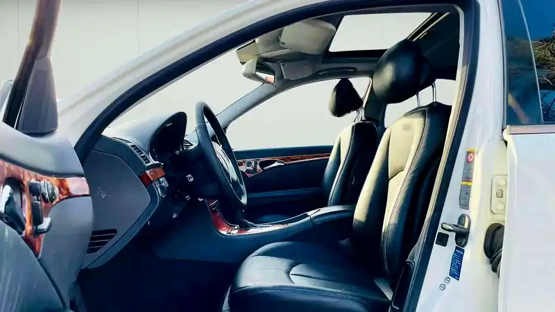 2003 Mercedes-Benz E-Class E 240 6 Cylinders Engine White Black Sedan