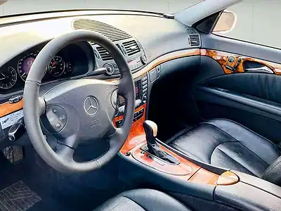 2003 Mercedes-Benz E-Class E 240 6 Cylinders Engine White Black Sedan