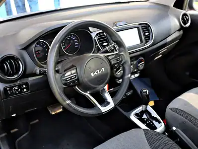 2022 Kia Pegas MPI Top 4 Cylinders Engine Blue Black Sedan GCC Specs