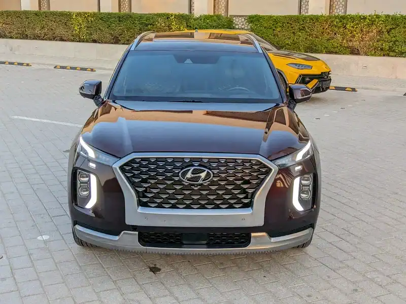 2022 Hyundai Palisade Calligraphy 6 Cylinders Engine Burgundy Black SUV