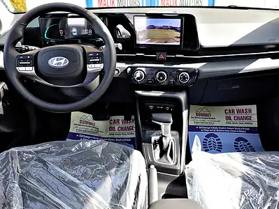 2025 Hyundai Accent SEL 4 Cylinder Engine White Black Sedan GCC Specs