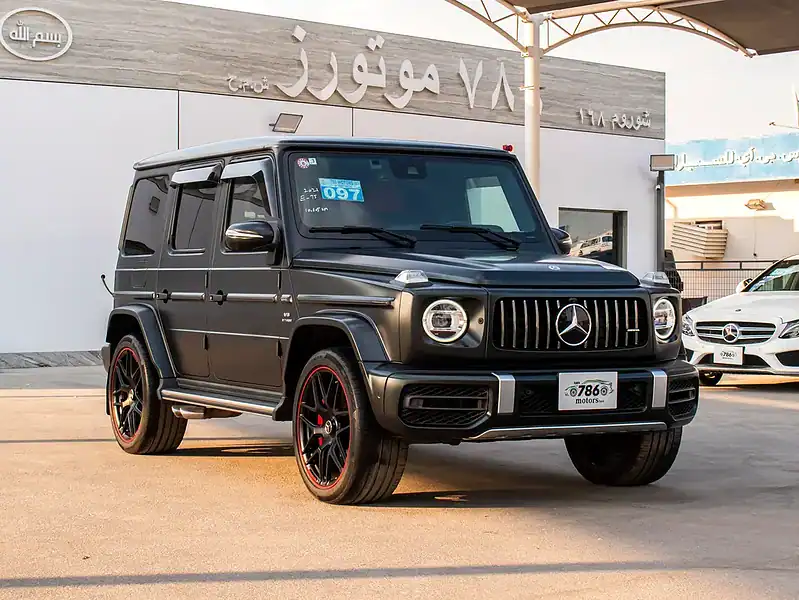 2021 Mercedes-Benz G-Class G 63 AMG Neat and Clean Car Black Red SUV
