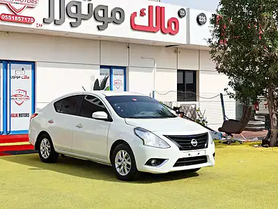 2019 Nissan Sunny Base 4 Cylinder Engine White Beige GCC Specs