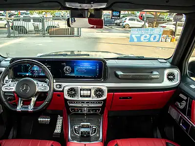 2021 Mercedes-Benz G-Class G 63 AMG Neat and Clean Car Black Red SUV