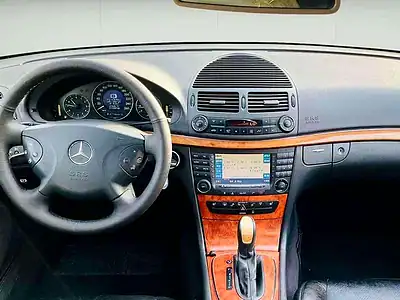 2003 Mercedes-Benz E-Class E 240 6 Cylinders Engine White Black Sedan