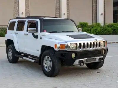 2006 Hummer H3 Adventure 5 Cylinder Engine White Black SUV