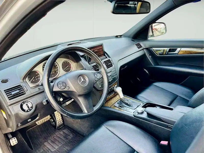 2008 Mercedes-Benz C-Class C250 6 Cylinders Engine Silver Black Sedan