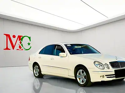 2003 Mercedes-Benz E-Class E 240 6 Cylinders Engine White Black Sedan