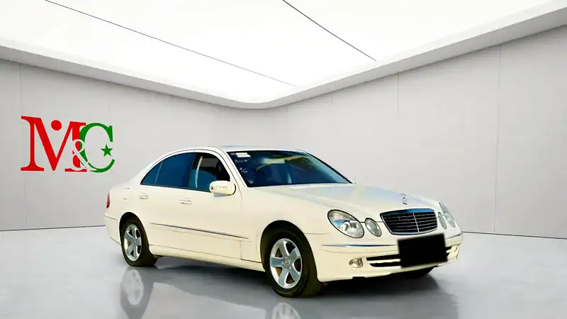 2003 Mercedes-Benz E-Class E 240 6 Cylinders Engine White Black Sedan