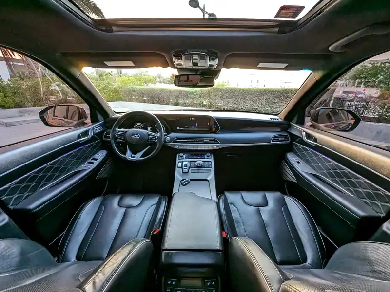 2022 Hyundai Palisade Calligraphy 6 Cylinders Engine Burgundy Black SUV