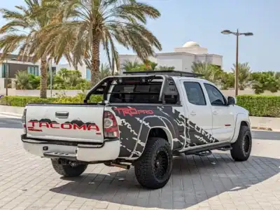2015 Toyota Tacoma TRD 6 Cylinders Engine White Black 4X4 4DOORS