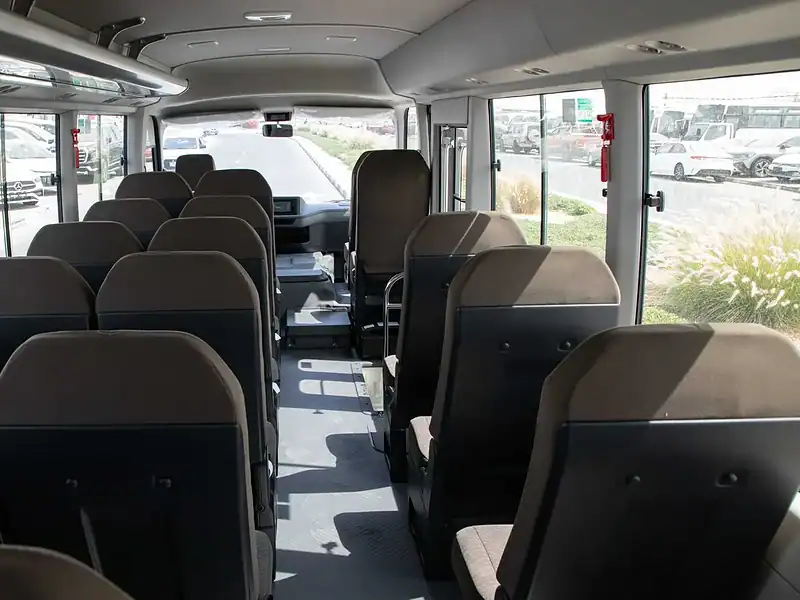 2025 Toyota Coaster HI ROOF 23S D 4.0L MT STD RD White Brown