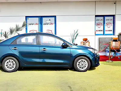 2022 Kia Pegas MPI Top 4 Cylinders Engine Blue Black Sedan GCC Specs