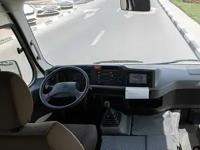 2025 Toyota Coaster HI ROOF 23S D 4.0L MT STD RD White Brown