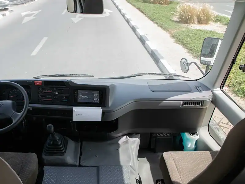 2025 Toyota Coaster HI ROOF 23S D 4.0L MT STD RD White Brown