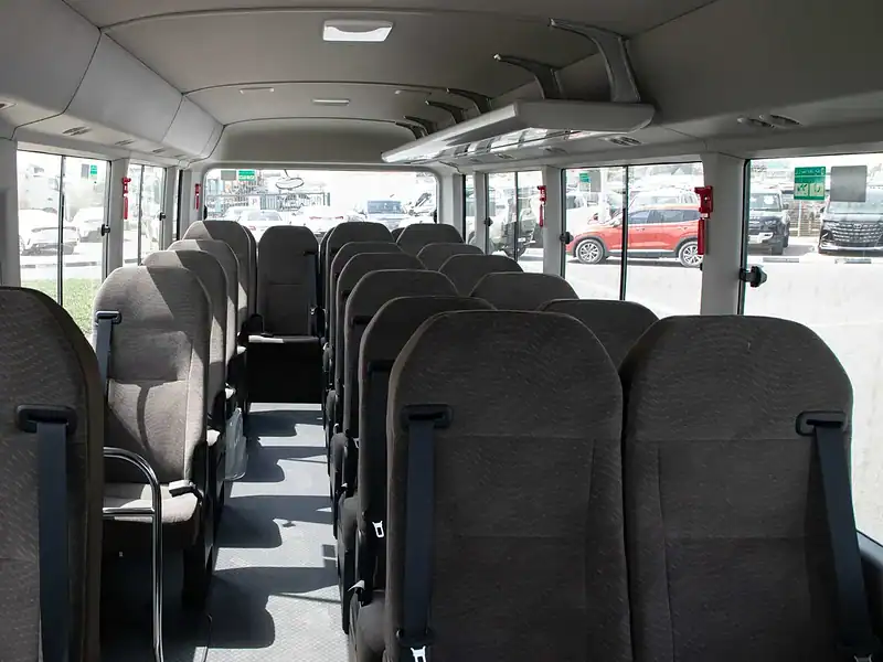 2025 Toyota Coaster HI ROOF 23S D 4.0L MT STD RD White Brown