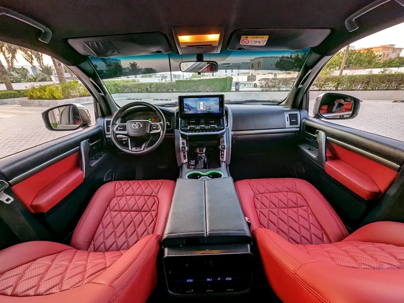 2013 Toyota Land Cruiser GXR 6 Cylinders Engine Black Red SUV GCC Specs