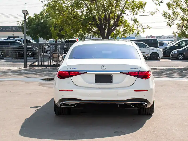 2022 Mercedes-Benz S-Class S 580 4Matic 8 Cylinders Engine White Black Sedan