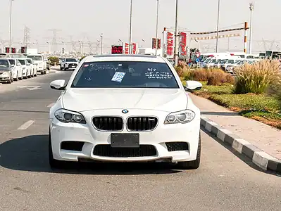 2012 BMW M5 Standard 8 Cylinders Engine White Black Sedan