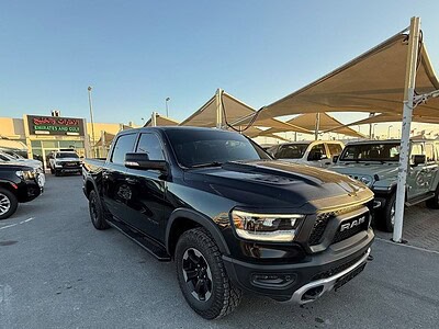 2019 RAM 1500 Rebel Crew Cab 5.7L 8 Cylinders Engine Petrol Black Red